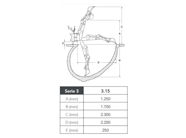 Brat Excavator Femac Serie 3 (tractoare 20-30 Cp) de vanzare